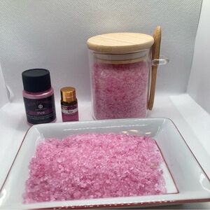 Pink Rose oil Bath Soak/salt
